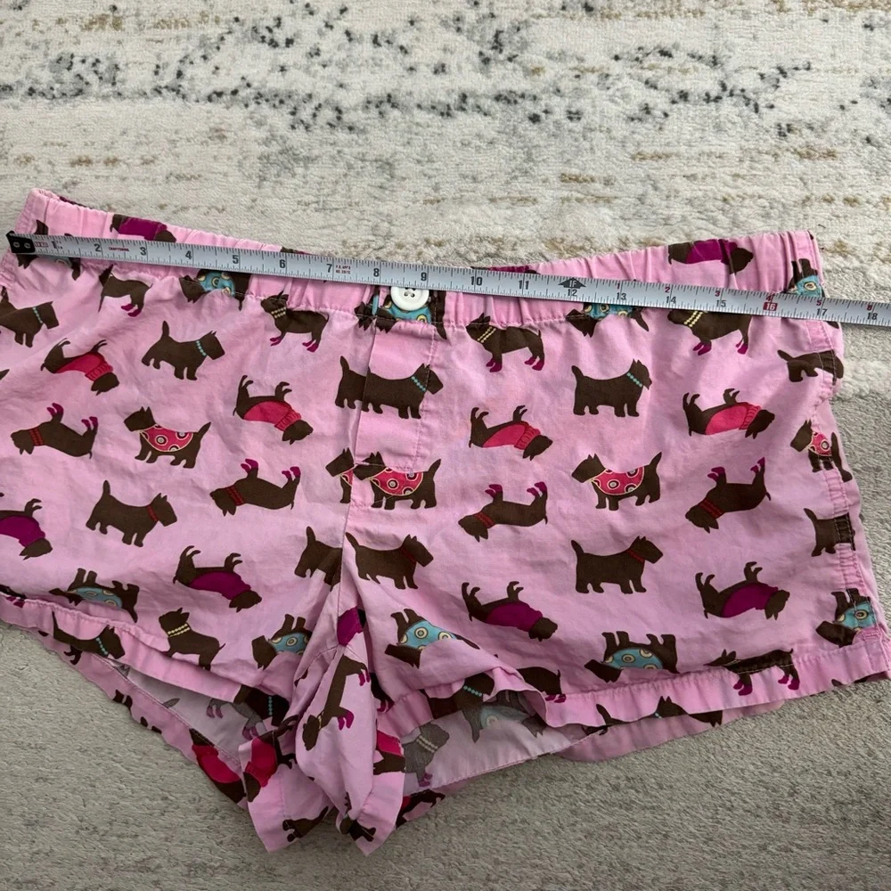 Old Navy pink with dog pattern lounge or sleep short shorts